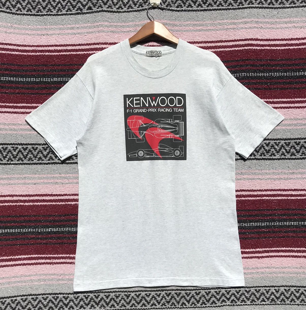Vintage 💥Rare💥Vintage 90s Kenwood F-1 Grand-Prix Racing Team Tee Size US M / EU 48-50 / 2 - 1 Thumbnail