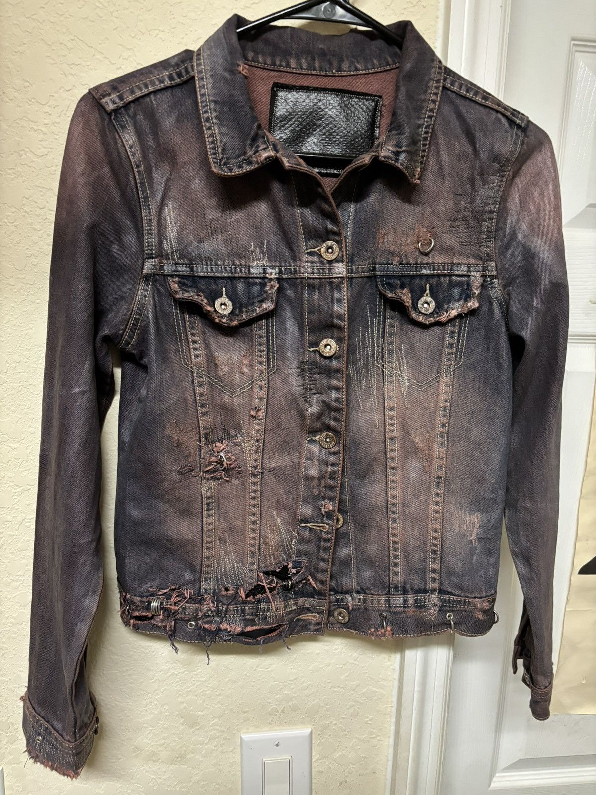 Army Of Me × Vintage Doll Waxed Denim Jacket Size US S / EU 44-46 / 1 - 3 Thumbnail