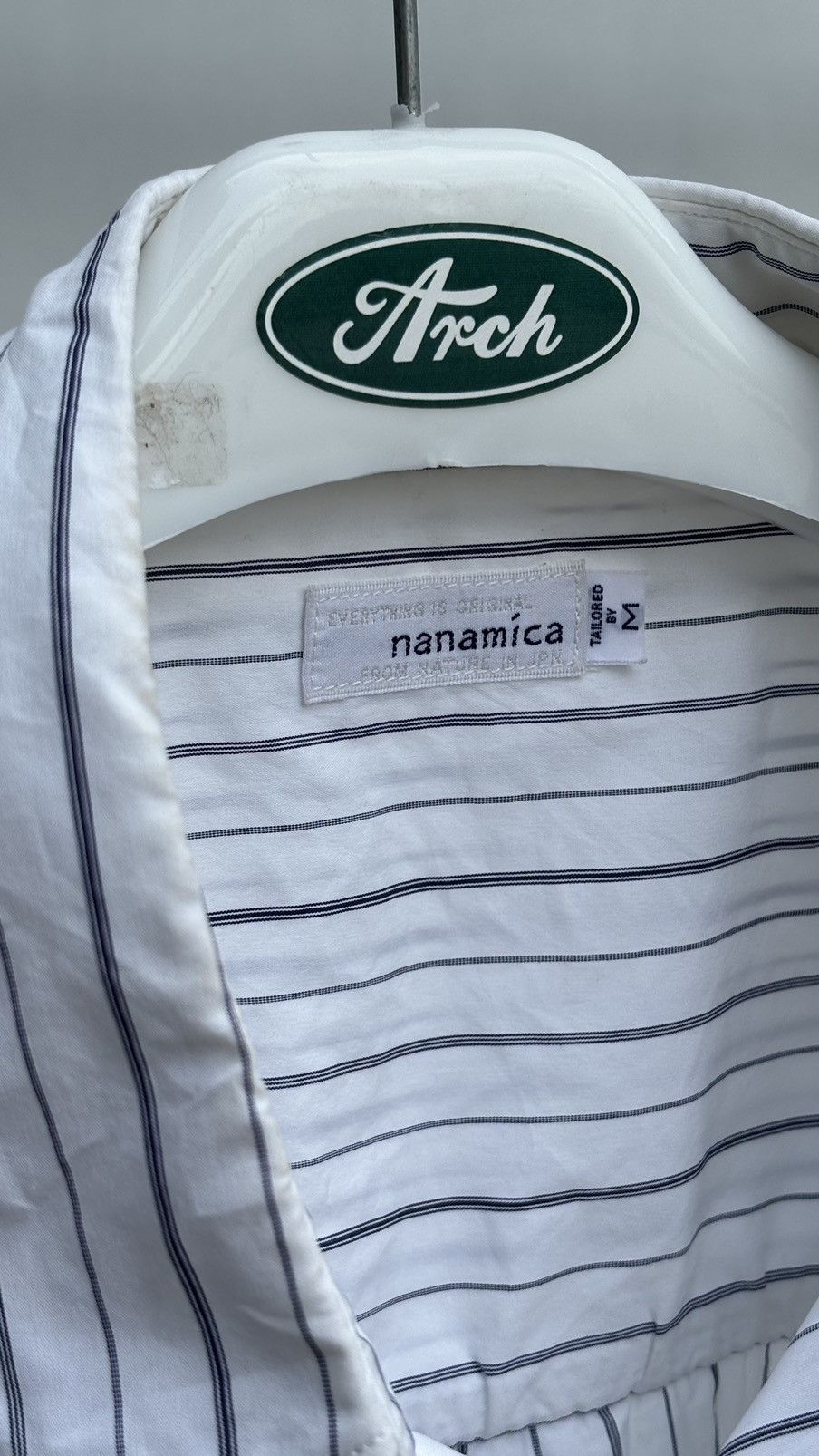 Nanamica Nanamica Regular Collar stripe shirts Size US XL / EU 56 / 4 - 2 Thumbnail