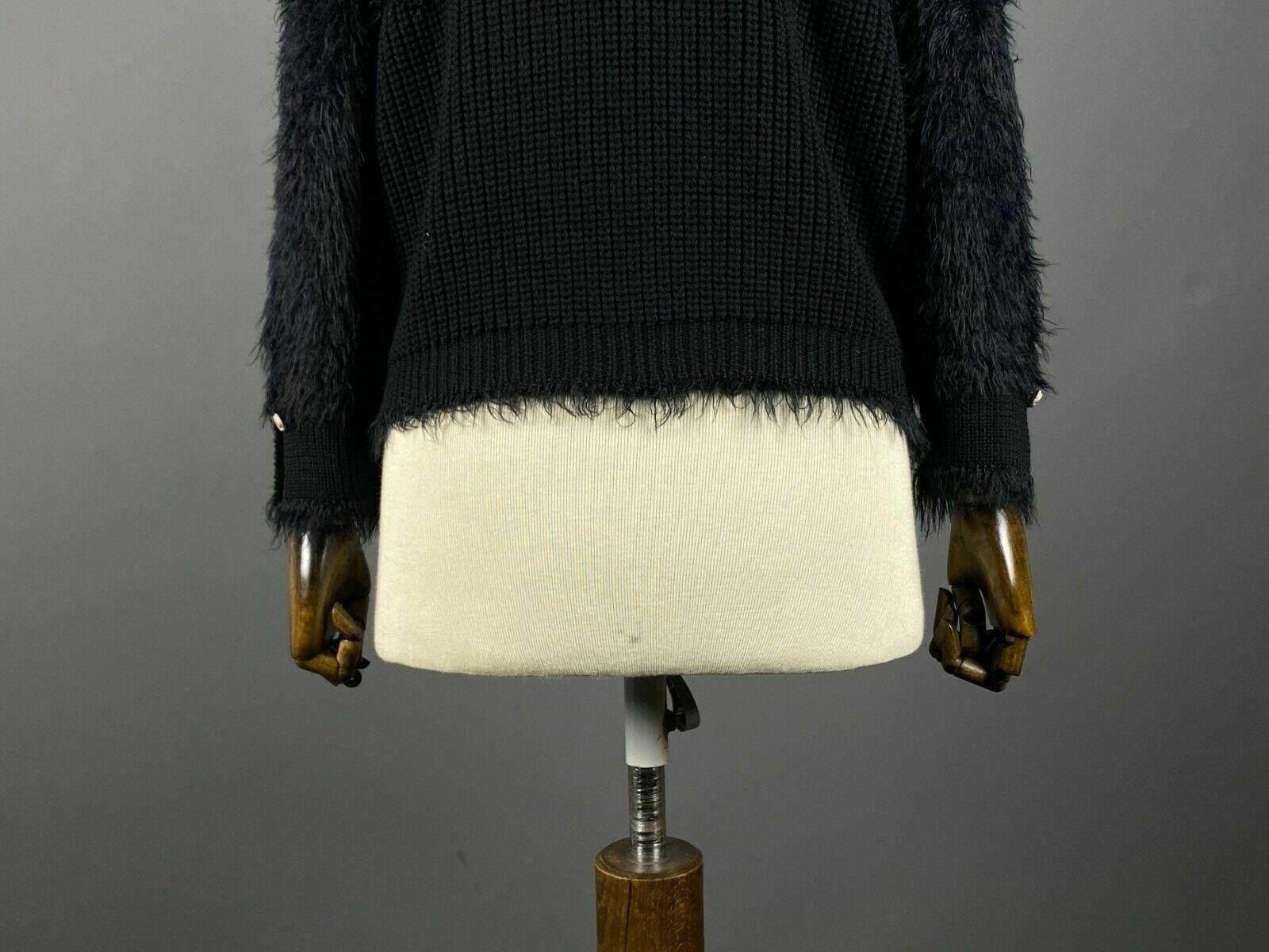 Designer Elisa Cavaletti Blue Sono Italiano Black Sweater Size S / 1 Size S / US 4 / IT 40 - 8 Thumbnail