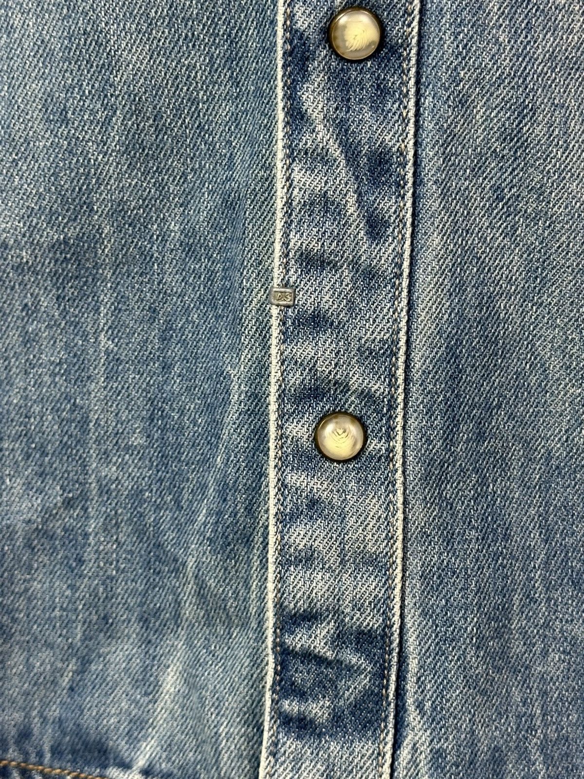 Allsaints AllSaints Bedford Blue Washed Cotton Long Sleeve Denim Shirt Size US M / EU 48-50 / 2 - 5 Thumbnail