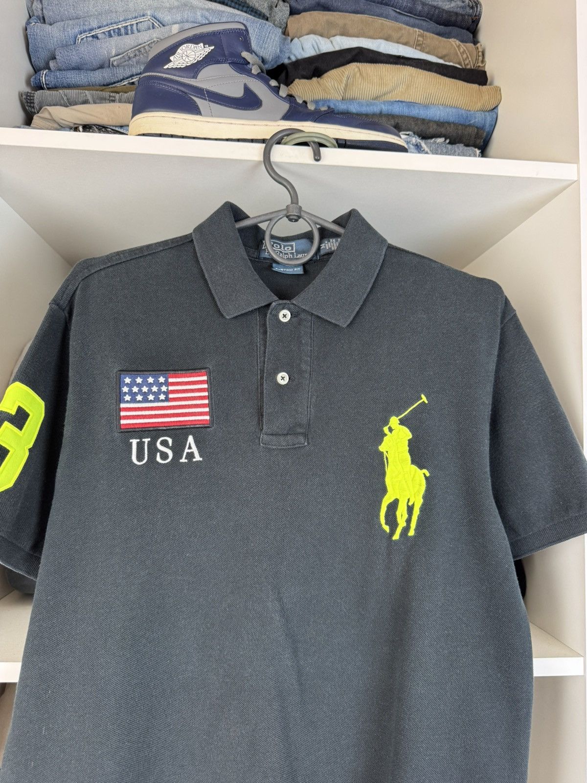 Polo Ralph Lauren Vintage Polo Ralph Lauren United States Polo T-shirt Size US M / EU 48-50 / 2 - 2 Thumbnail