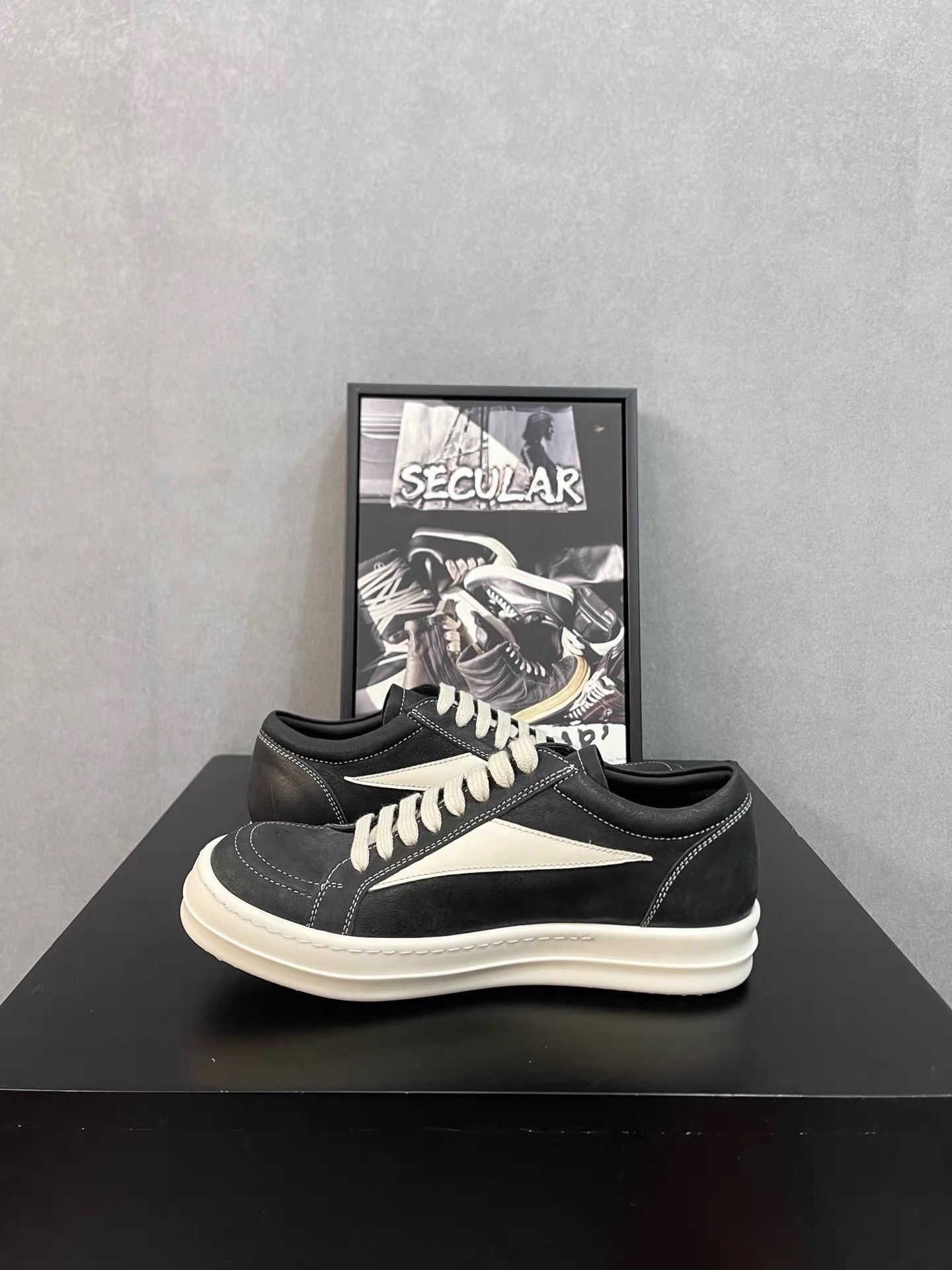 Rick Owens Rick Owens 24SS Calfskin Vintage "Vans" Women's Sneakers K34 Size US 6 / IT 36 - 5 Thumbnail