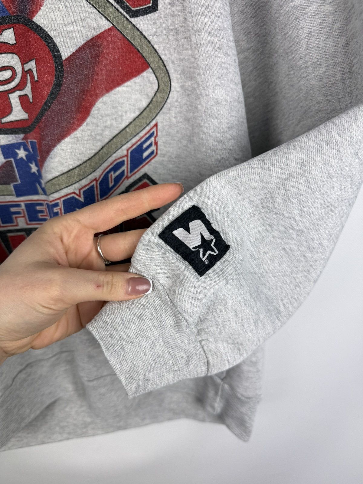 Starter × Vintage VTG Starter 49ers San Francisco 1995 Sweatshirt Pullover Size US M / EU 48-50 / 2 - 9 Thumbnail