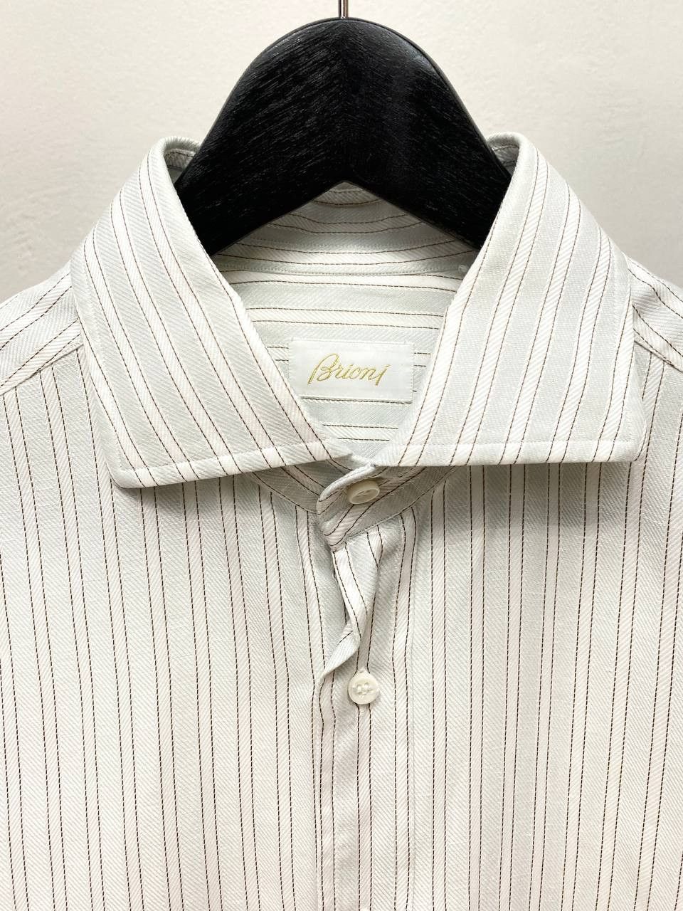 Brioni Brioni Classic Casual Suit Striped Cotton Button Up Shirt Size US M / EU 48-50 / 2 - 6 Thumbnail