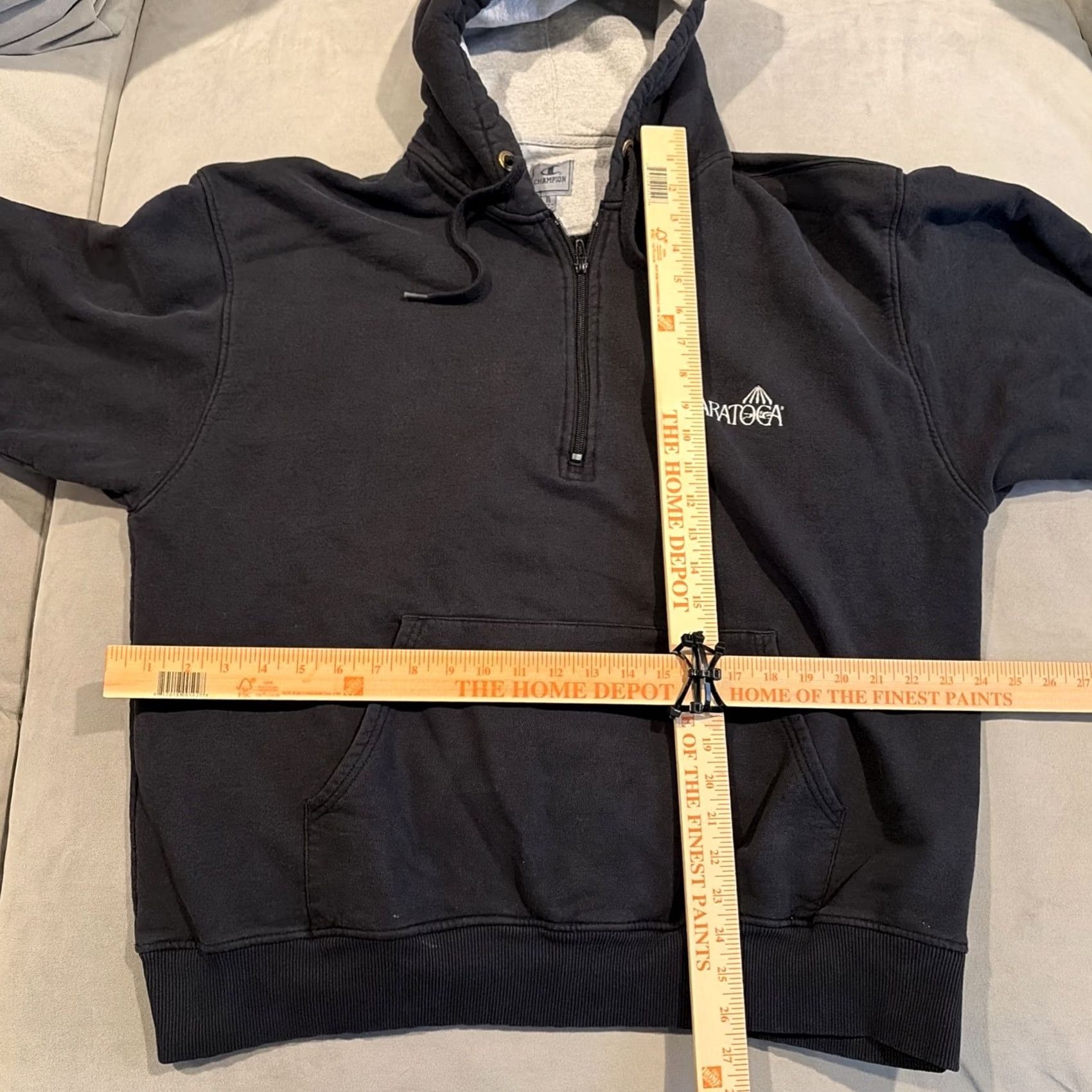 Champion Champion XL Solid Blue Knit Sweatshirt - Long Sleeve Size US XL / EU 56 / 4 - 4 Thumbnail