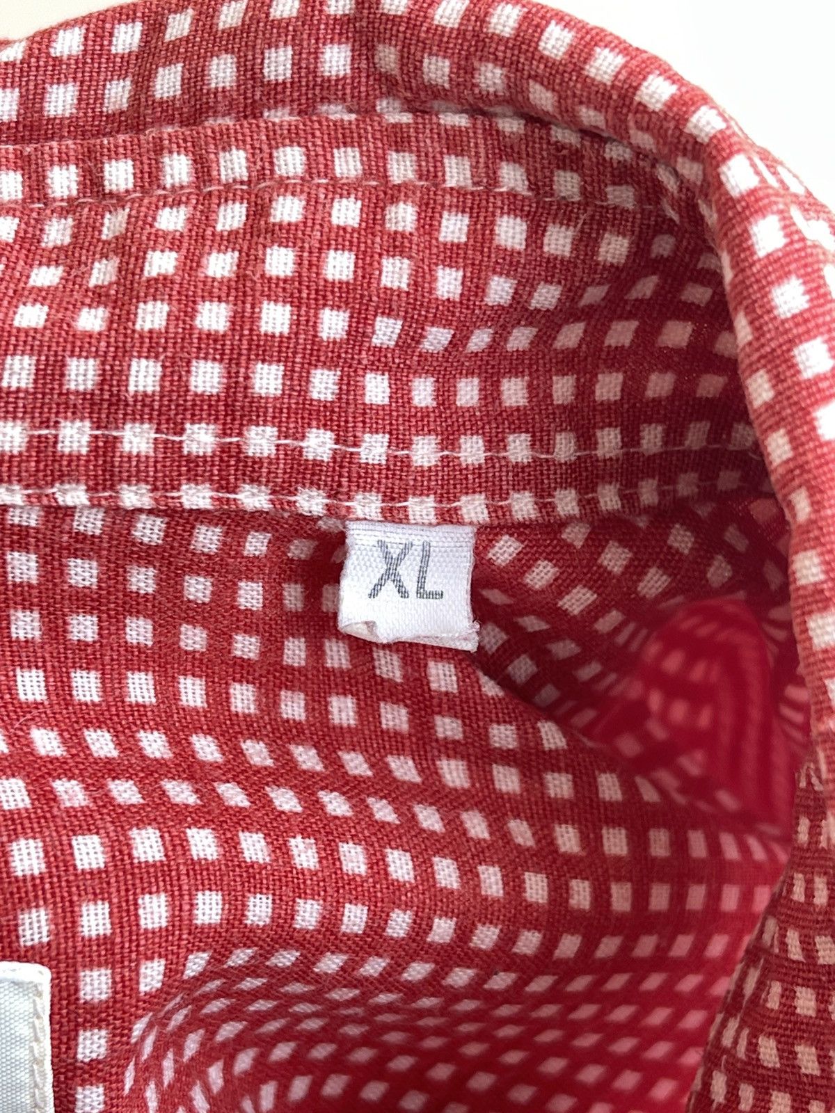 Hugo Boss Linen Cotton Checked Button Down Short Sleeve Shirt 80s 90s Size US XL / EU 56 / 4 - 7 Thumbnail