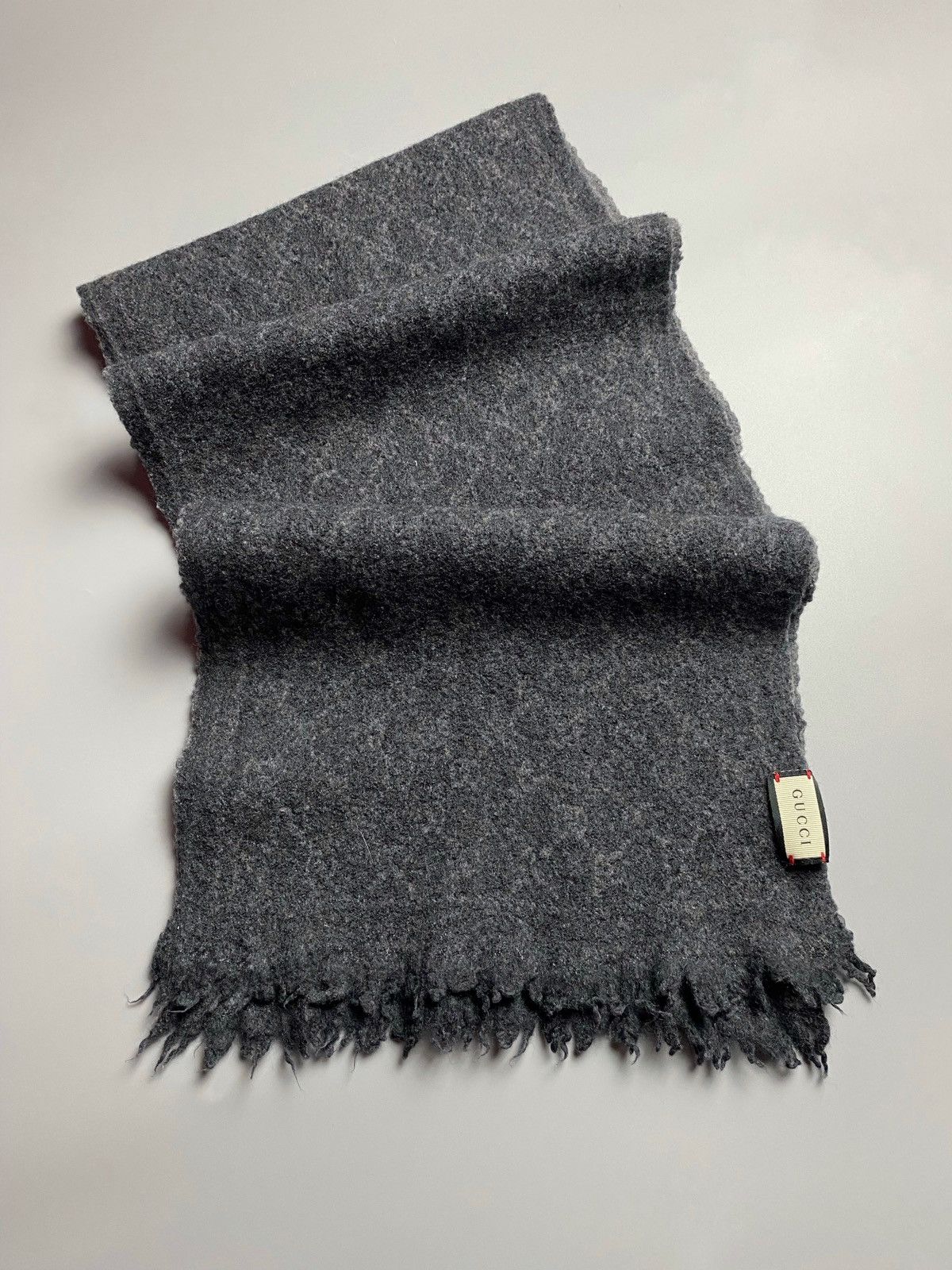 Gucci Gucci GG Logo Wool Monogram Scarf Size ONE SIZE - 1 Thumbnail