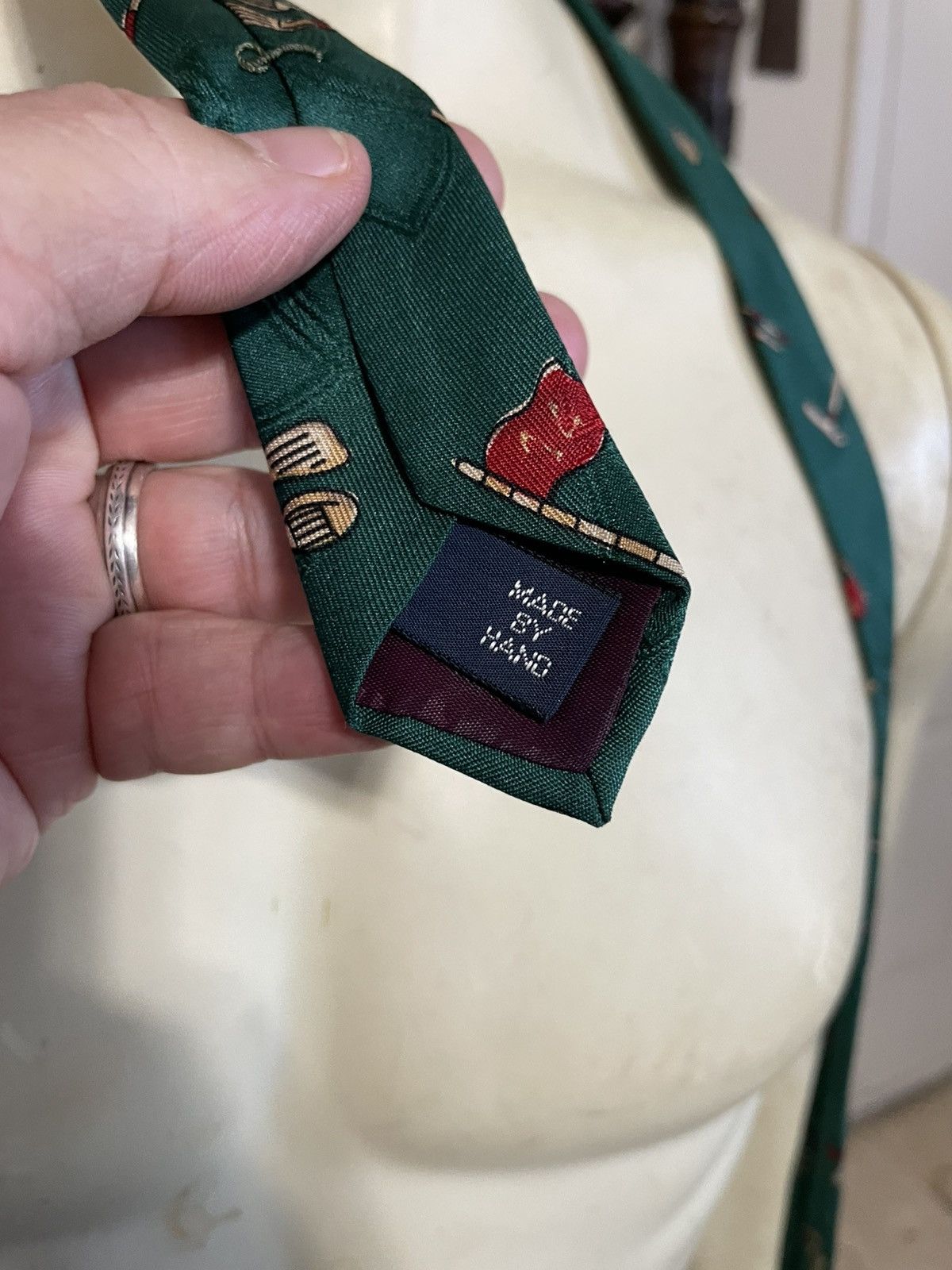 Polo Ralph Lauren Golf Clubs and Balls silk tie Size ONE SIZE - 4 Thumbnail