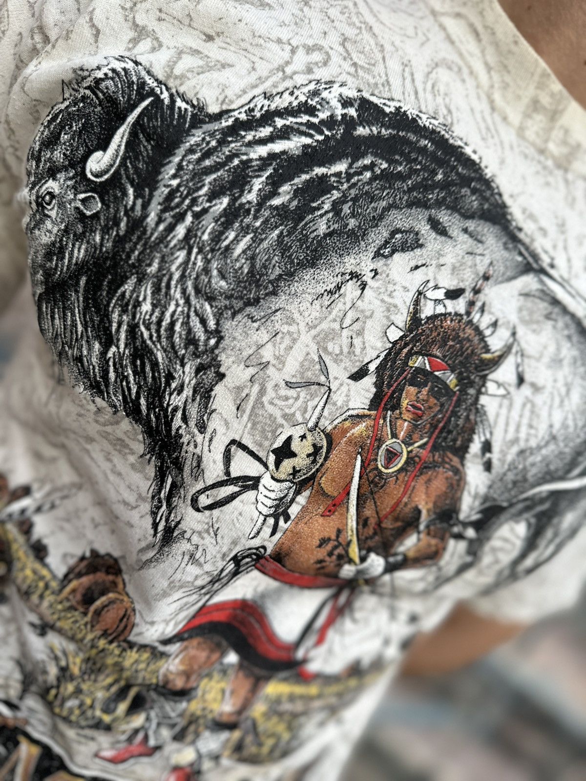 Vintage Vintage 00s Mosairu Native American Montana Fur y2k Buffalo Size US M / EU 48-50 / 2 - 3 Thumbnail