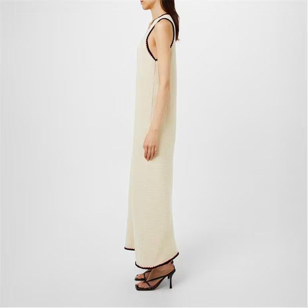 Jil Sander o1g2r1mq1024 Maxi Dress in Beige Size XS / US 0-2 / IT 36-38 - 4 Thumbnail