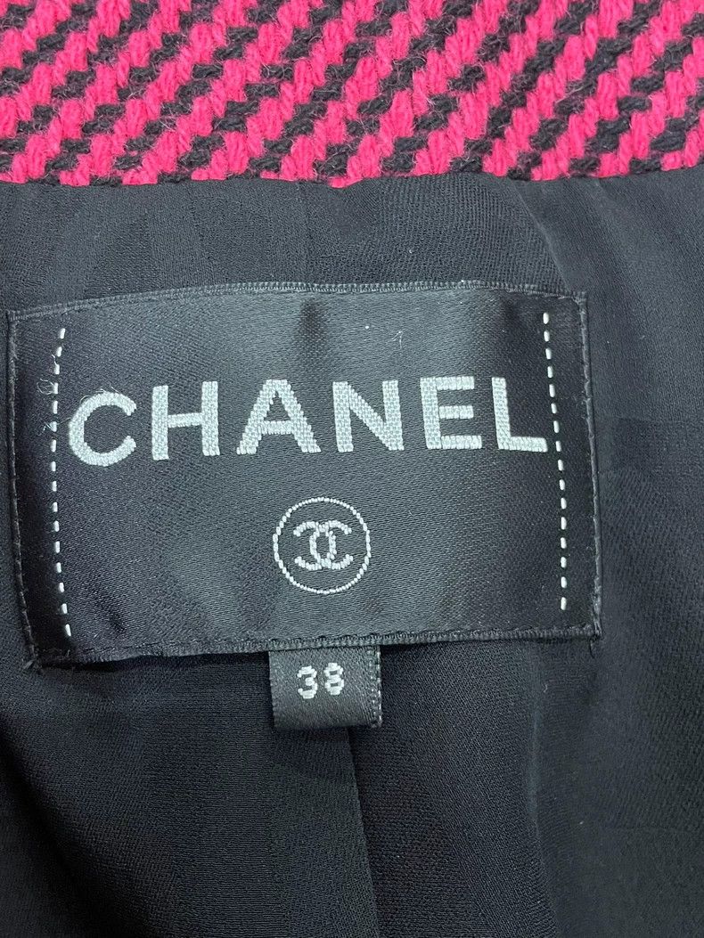 Chanel Chanel Red and black color-matched striped stud beaded twe Size XS / US 0-2 / IT 36-38 - 4 Thumbnail