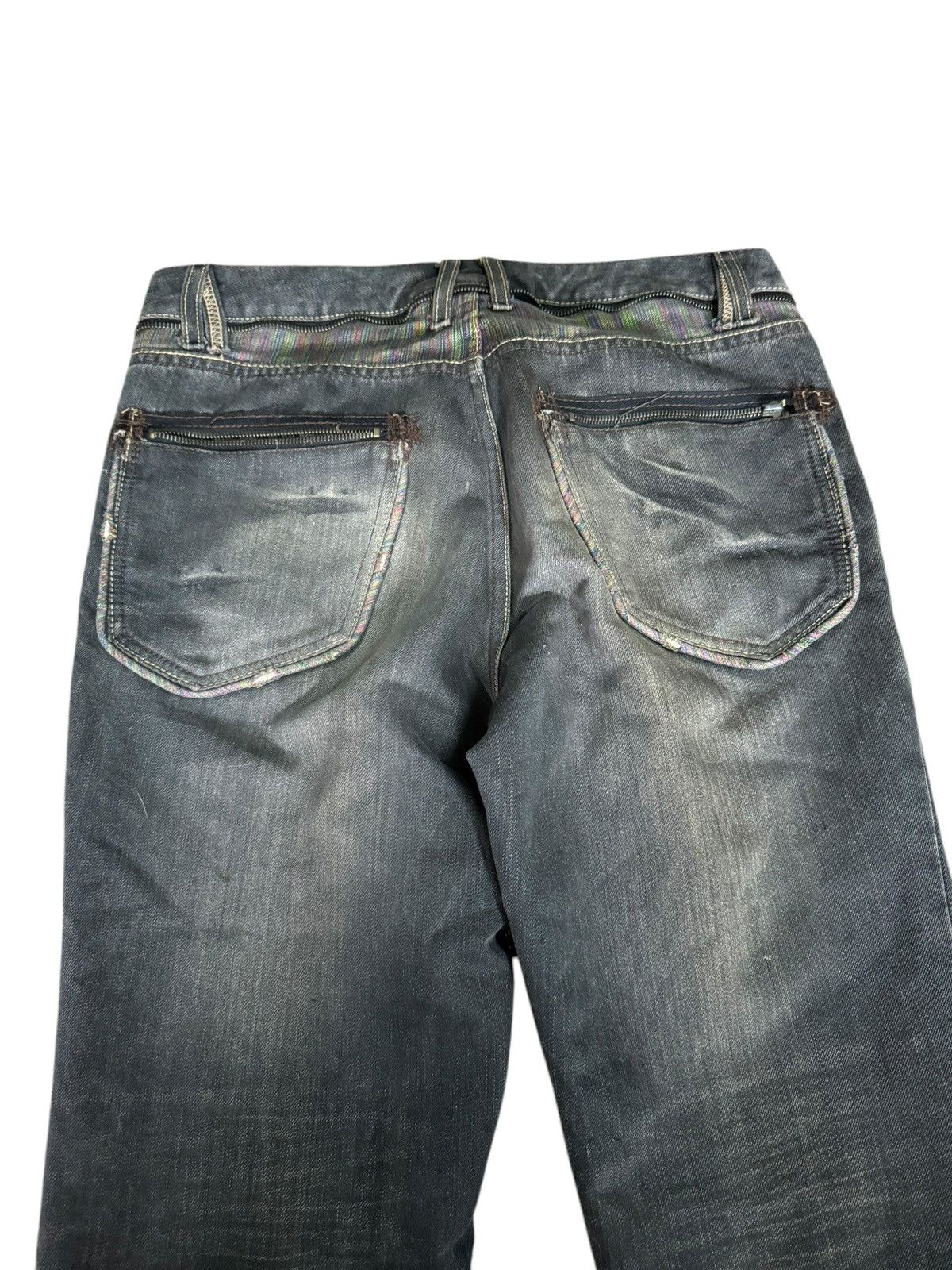 Japanese Brand × Le Grande Bleu (L.G.B.) PUNK EMO DESIGN MULTI ZIPPER DISTRESSED SUNFADED LGB STYLE Size US 34 / EU 50 - 3 Thumbnail