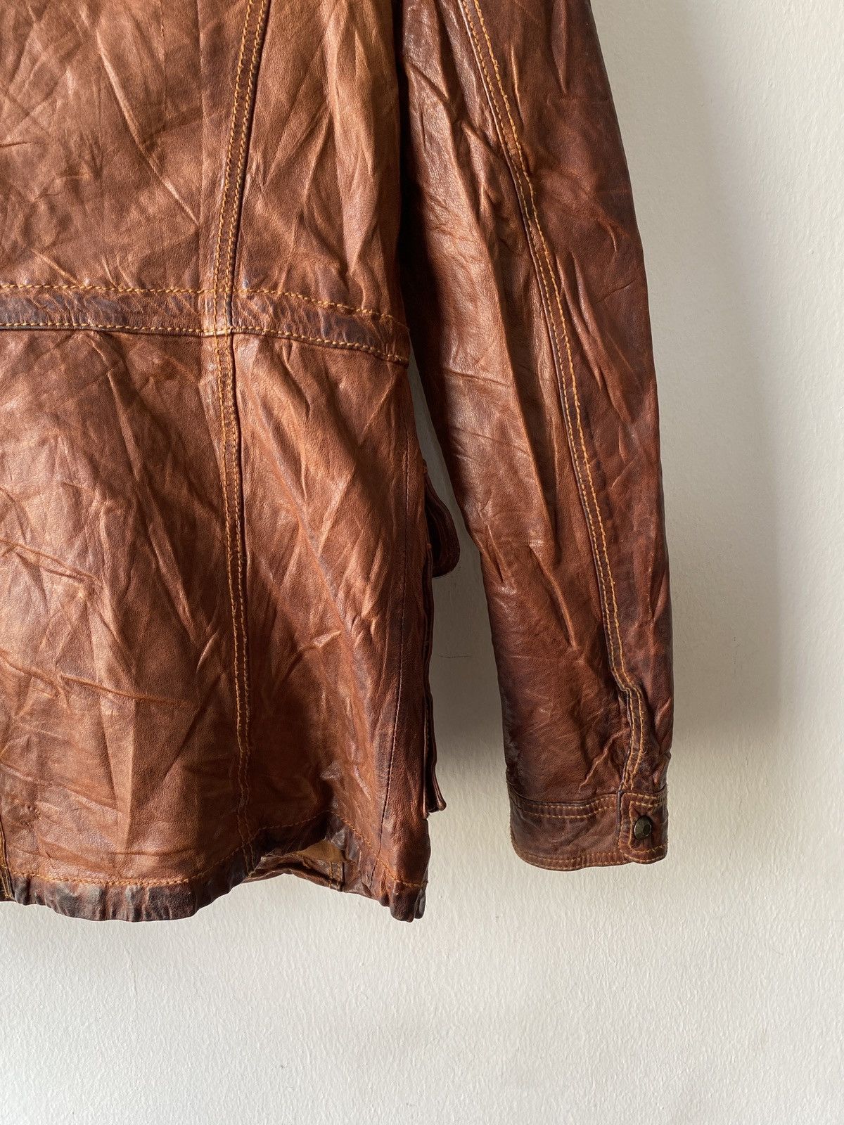 If Six Was Nine Japanese Brand GOA Multipocket Zipper Hoodie Leather Jacket Size US S / EU 44-46 / 1 - 11 Thumbnail