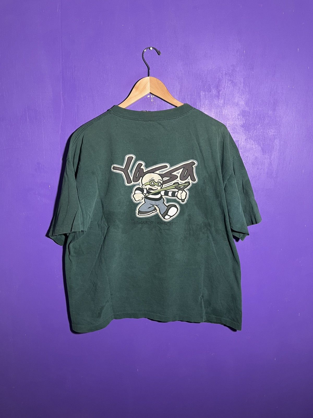 Vintage Vintage 90s YAGA slingshot kid t-shirt Size US L / EU 52-54 / 3 - 2 Thumbnail