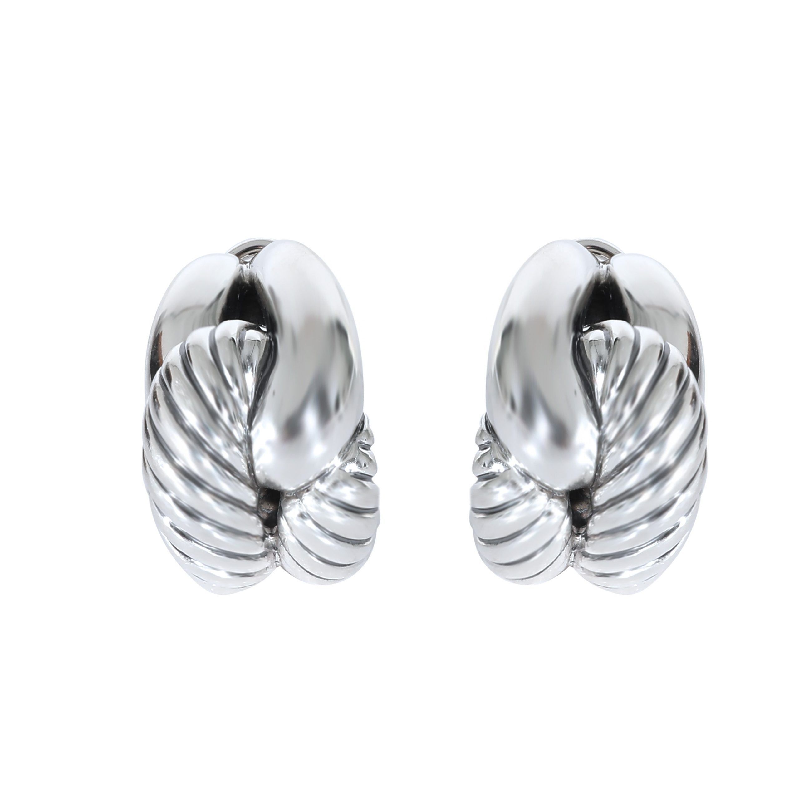 David Yurman David Yurman Labyrinth Earrings in Sterling Silver Size ONE SIZE - 1 Thumbnail