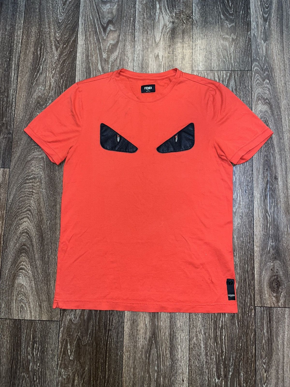 Red fendi monster shirt online