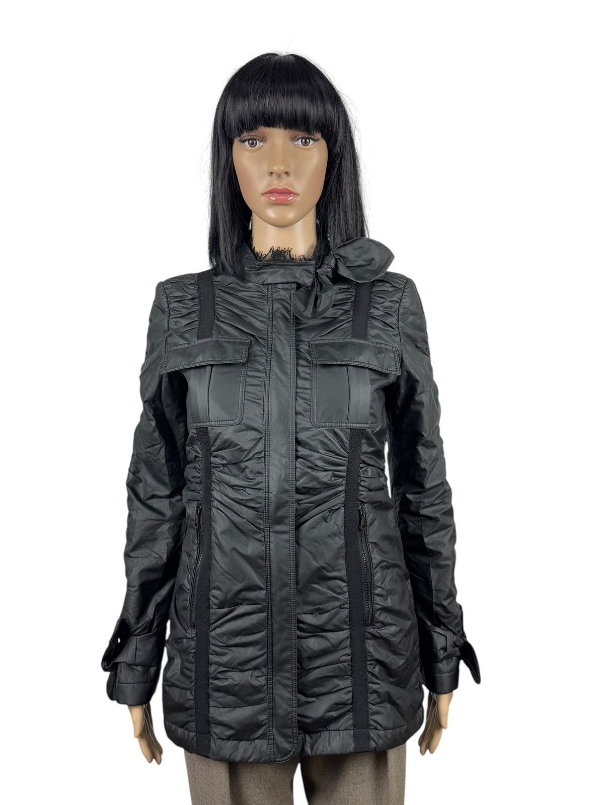 Valentino Valentino Bow Decor Zip Jacket Mesh Trim First Line size 6 Size M / US 6-8 / IT 42-44 - 1 Thumbnail