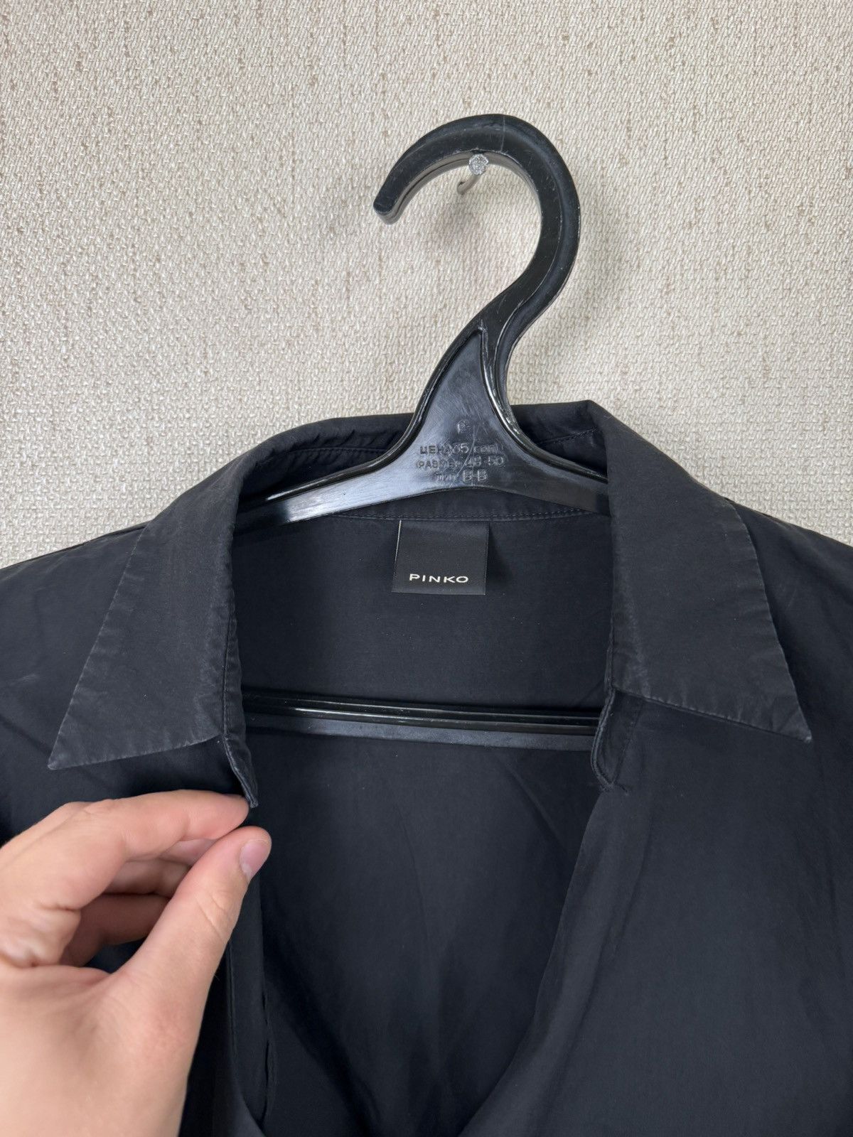 Pinko Pinko Black Dress Shirt Skirt Luxury Size M / US 6-8 / IT 42-44 - 14 Thumbnail
