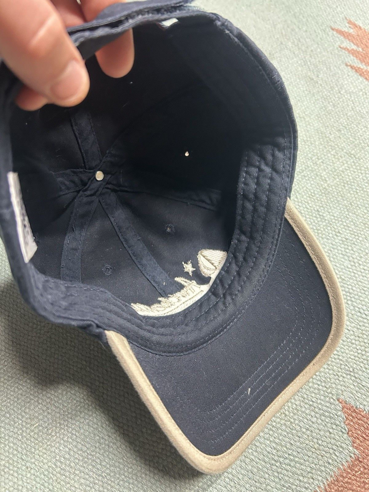 Vintage Vintage strapback hat Mackinac island Michigan boat blue Size ONE SIZE - 6 Thumbnail