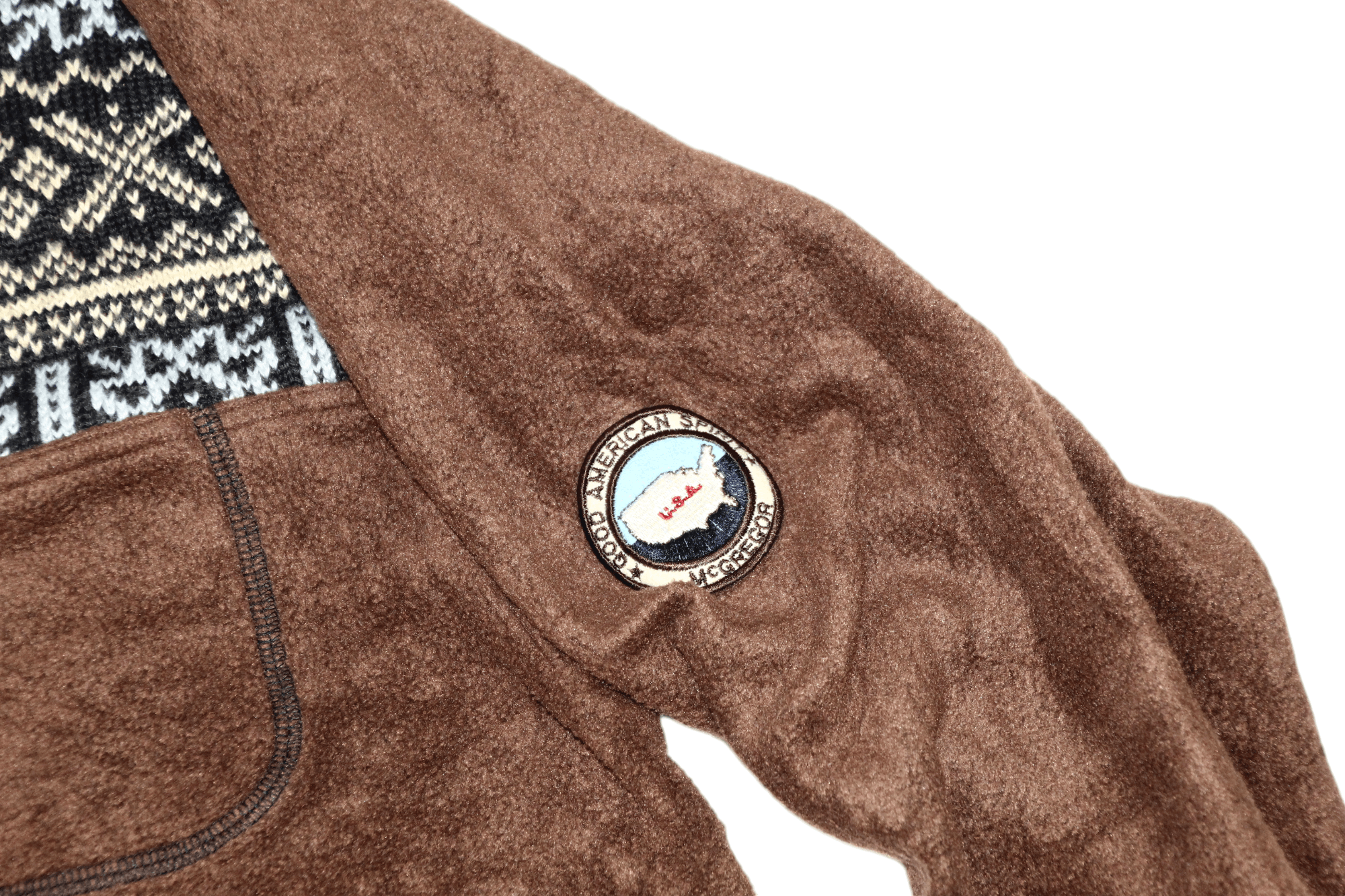 Japanese Brand VTG McGregor 1/3 zip navajo knitted trim pullover fleece Size US L / EU 52-54 / 3 - 6 Thumbnail