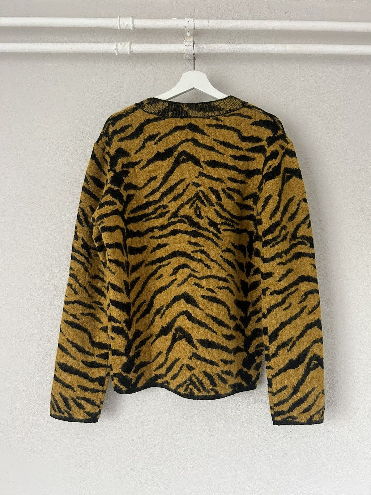Saint Laurent Paris FW18 Tiger Mohair / Wool Sweater Size US XL / EU 56 / 4 - 2 Thumbnail
