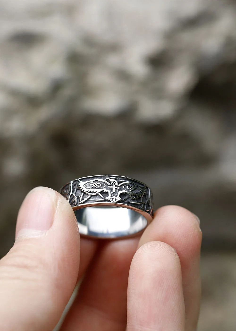 Jewelry Flying Eagle Rings Amulet Jewelry Gifts Size ONE SIZE - 1 Thumbnail