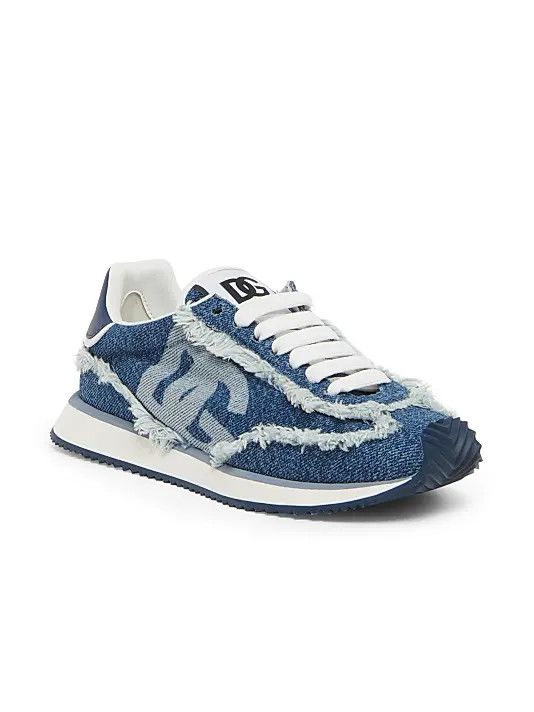 Dolce & Gabbana os11x0326 Low-Top Lace-Up Sneakers in Blue Size US 11 / EU 44 - 2 Thumbnail