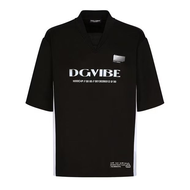 image of Dolce Gabbana O1G2R1Mq0324 Sport Jerseys In Nero & Black in Nero/Black, Men's (Size XL)