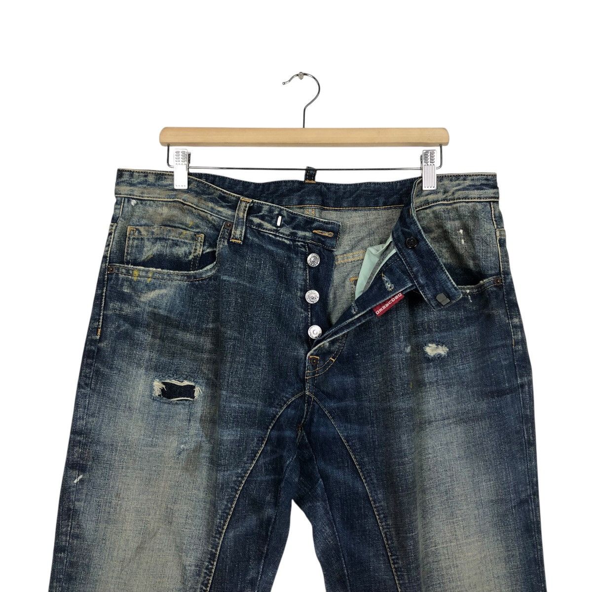 Dsquared2 📌Vintage Patchwork Denim Jeans Dsquared2 Made in Italy Size US 38 / EU 54 - 17 Thumbnail