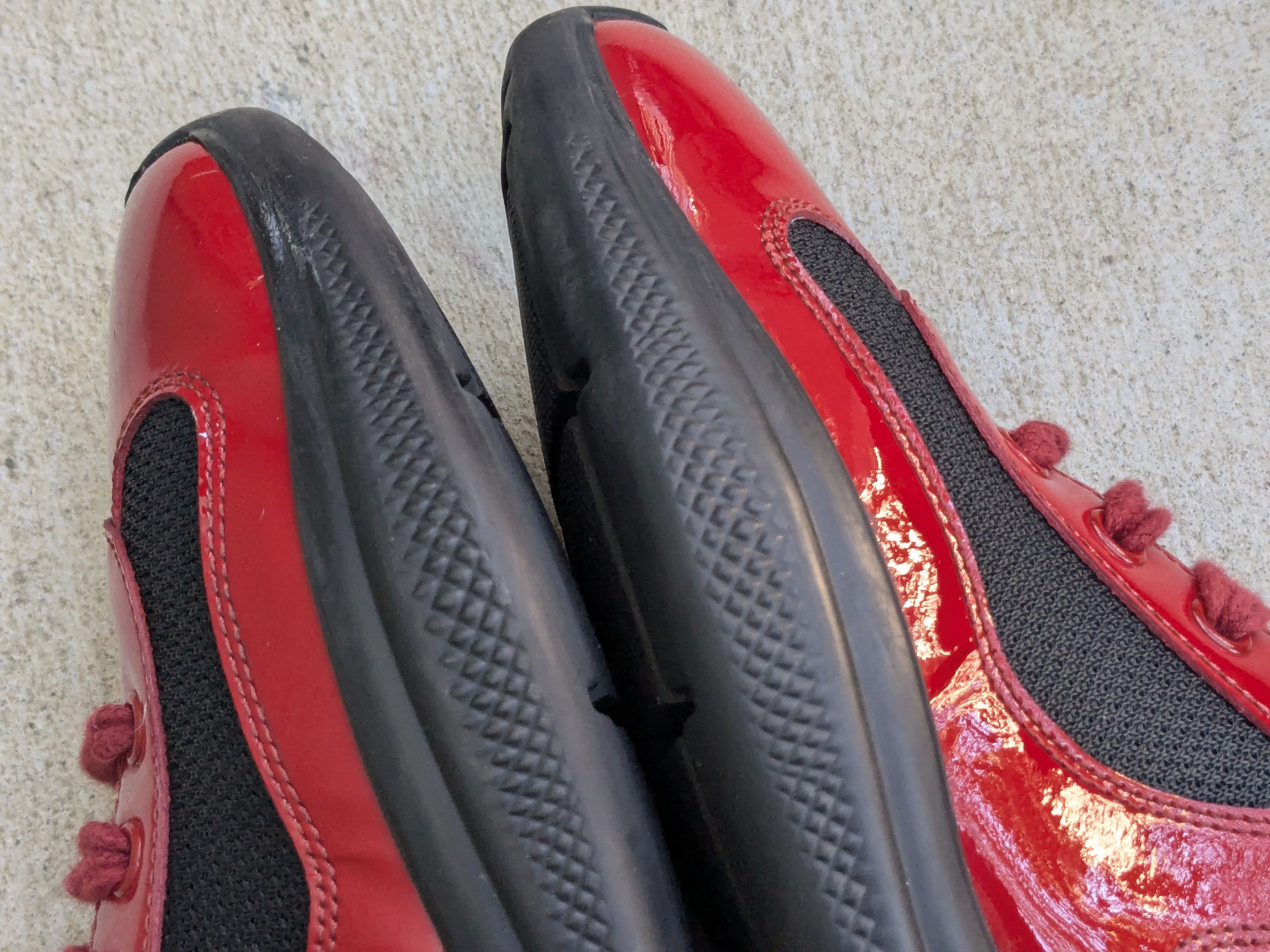 Prada Prada America's Cup Sneakers Red Black Patent 10 Black Size US 10 / EU 43 - 8 Thumbnail