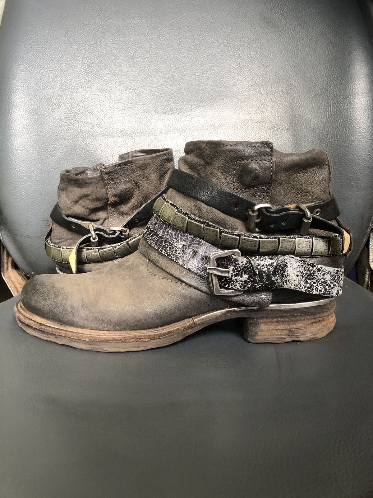 A.S.98 A.S 98 Grey Clafskin Leather Women’s Boots Size 41 Size US 9.5 / IT 39.5 - 8 Thumbnail