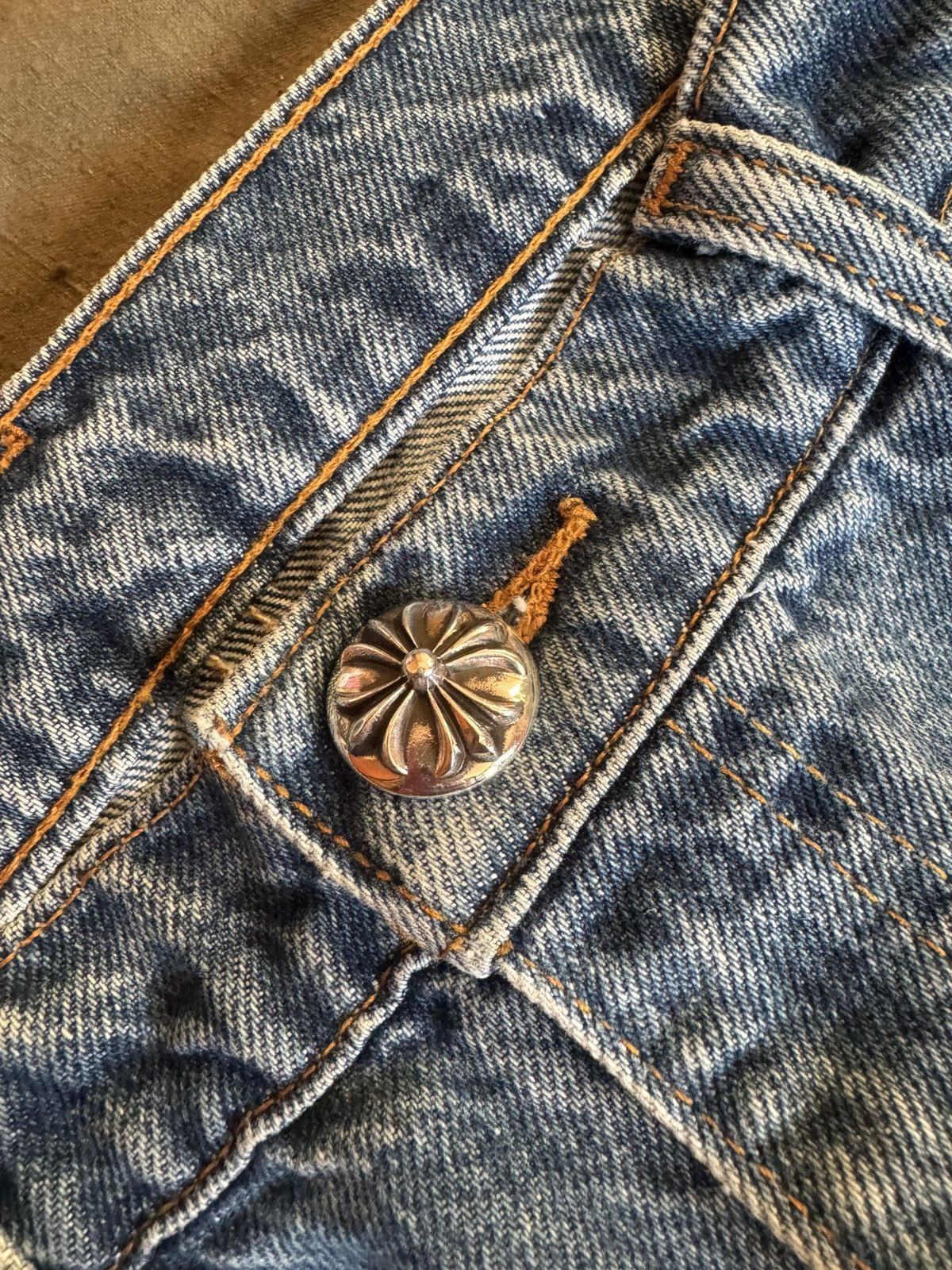 Chrome Hearts × Levi's Chrome Hearts Levi’s Cross Patch Jeans Size US 32 / EU 48 - 5 Thumbnail