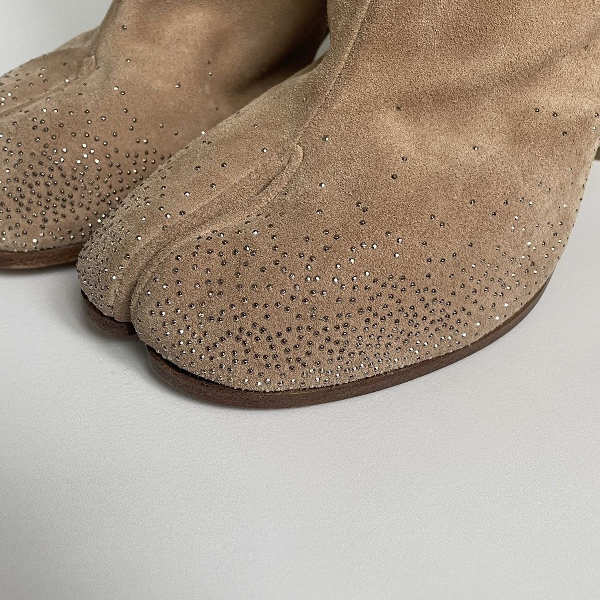 Maison Margiela Late 2000s Rhinestone Toe Tabi Boots Size US 9.5 / IT 39.5 - 5 Thumbnail