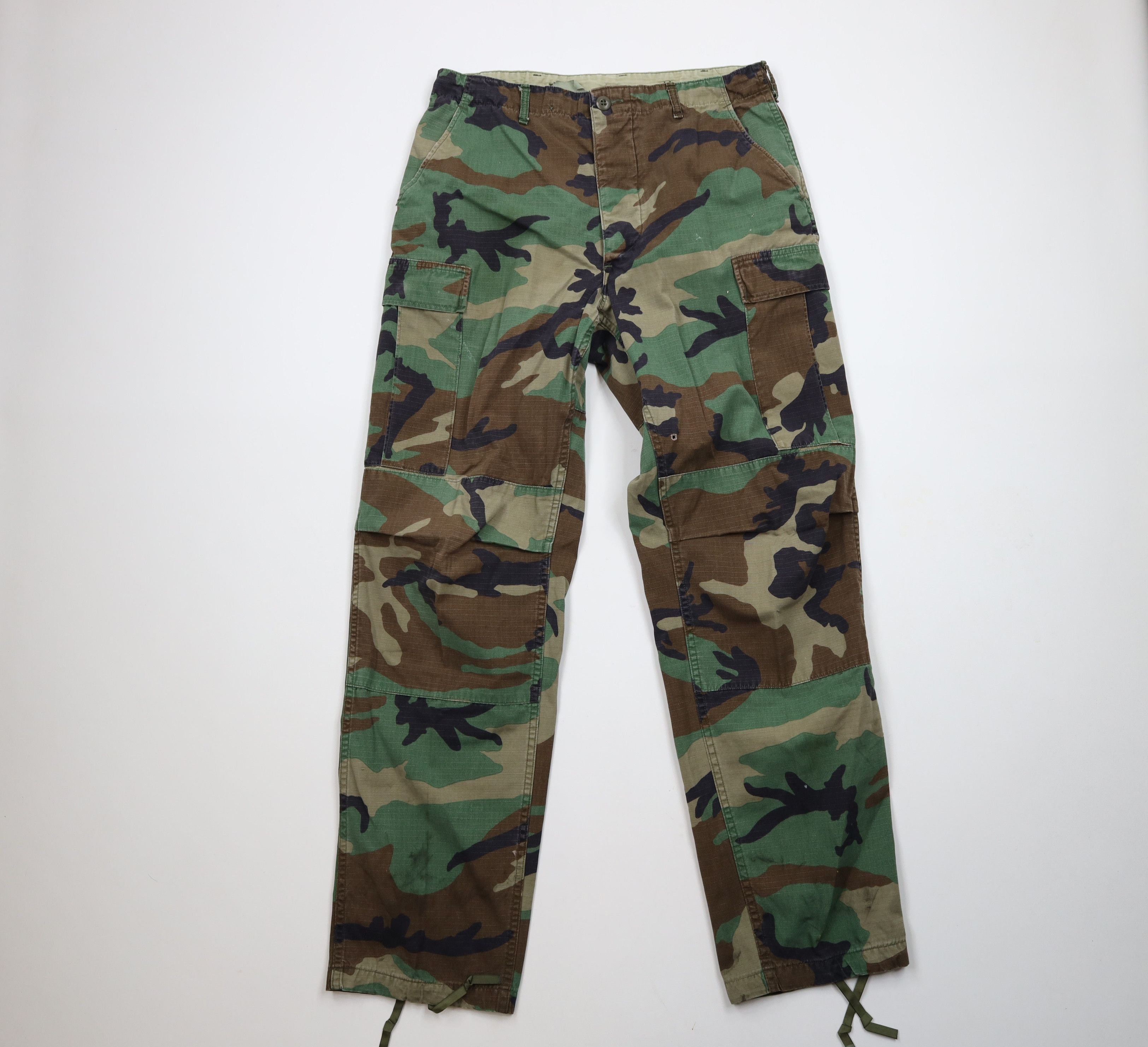 Vintage Vintage 80s Military Camouflage Combat Cargo Trousers Pants Size US 32 / EU 48 - 1 Thumbnail