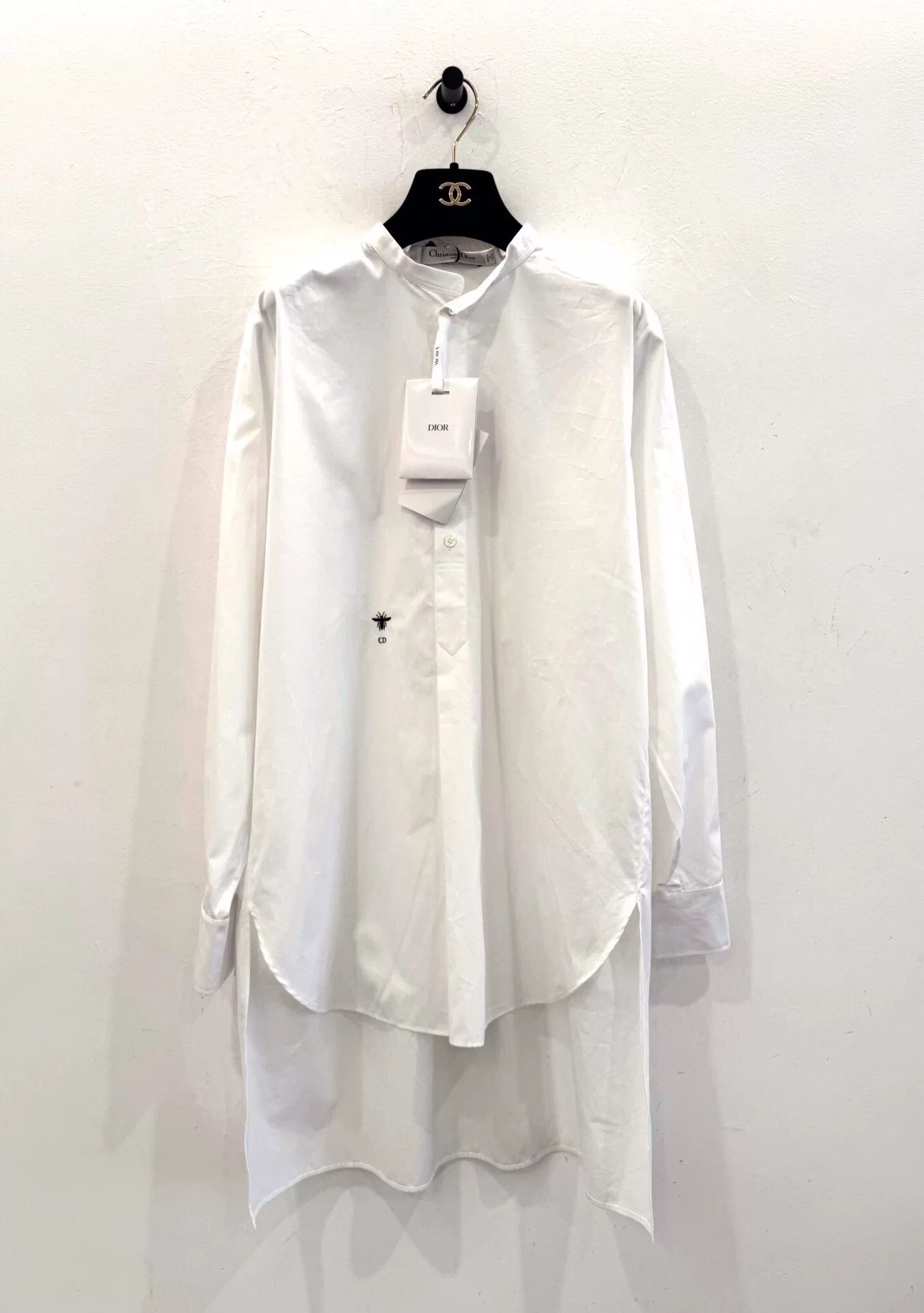 Dior Dior Bee CD Logo White Women's Shirt Dress Size XS / US 0-2 / IT 36-38 - 1 Thumbnail