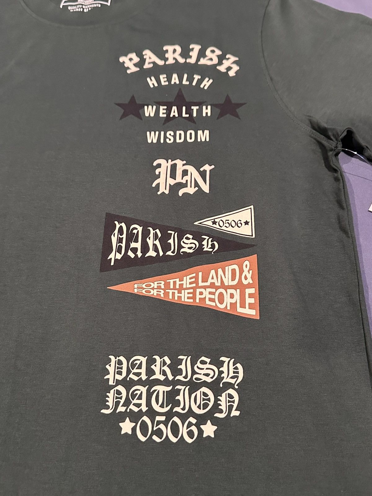 Parish Nation PARISH NATION GRAPHIC T-SHIRT GREEN size large Size US L / EU 52-54 / 3 - 5 Thumbnail