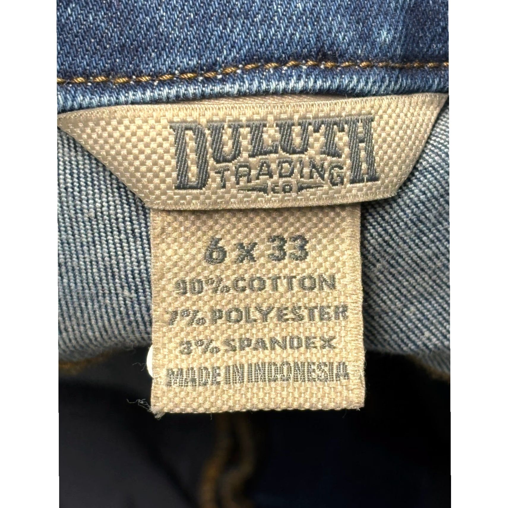 Duluth Trading Company Duluth Trading Co Womens Jeans Flared 5-Pocket Dark Wash Denim Cotton Blend Zip Button Stretch Inseam 33in W28 L32 Size 28" / US 6 / IT 42 - 5 Thumbnail