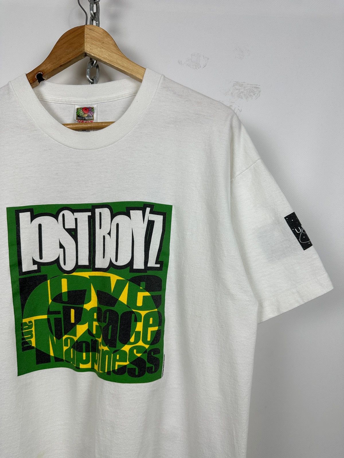 Band Tees 1997 Vintage Lost Boyz Love, Peace & Nappiness Band T-Shirt Size US XL / EU 56 / 4 - 5 Thumbnail