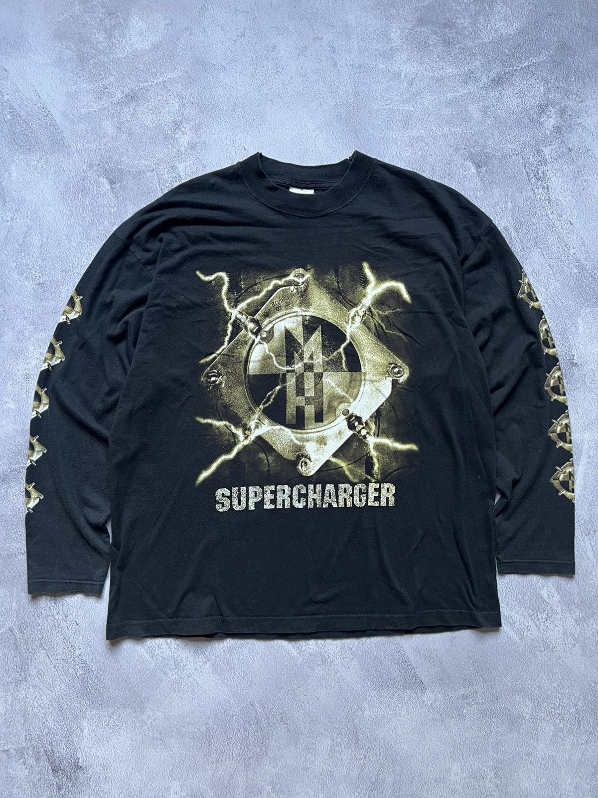 Vintage 2001 Machine Head Supercharger Long sleeve Tshirt