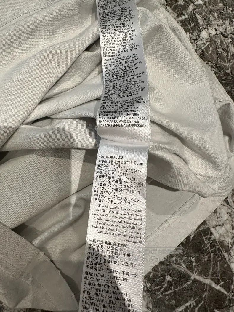 Balenciaga Balenciaga Grey-white Design Team series letter distressed Size US XXS / EU 40 - 8 Thumbnail