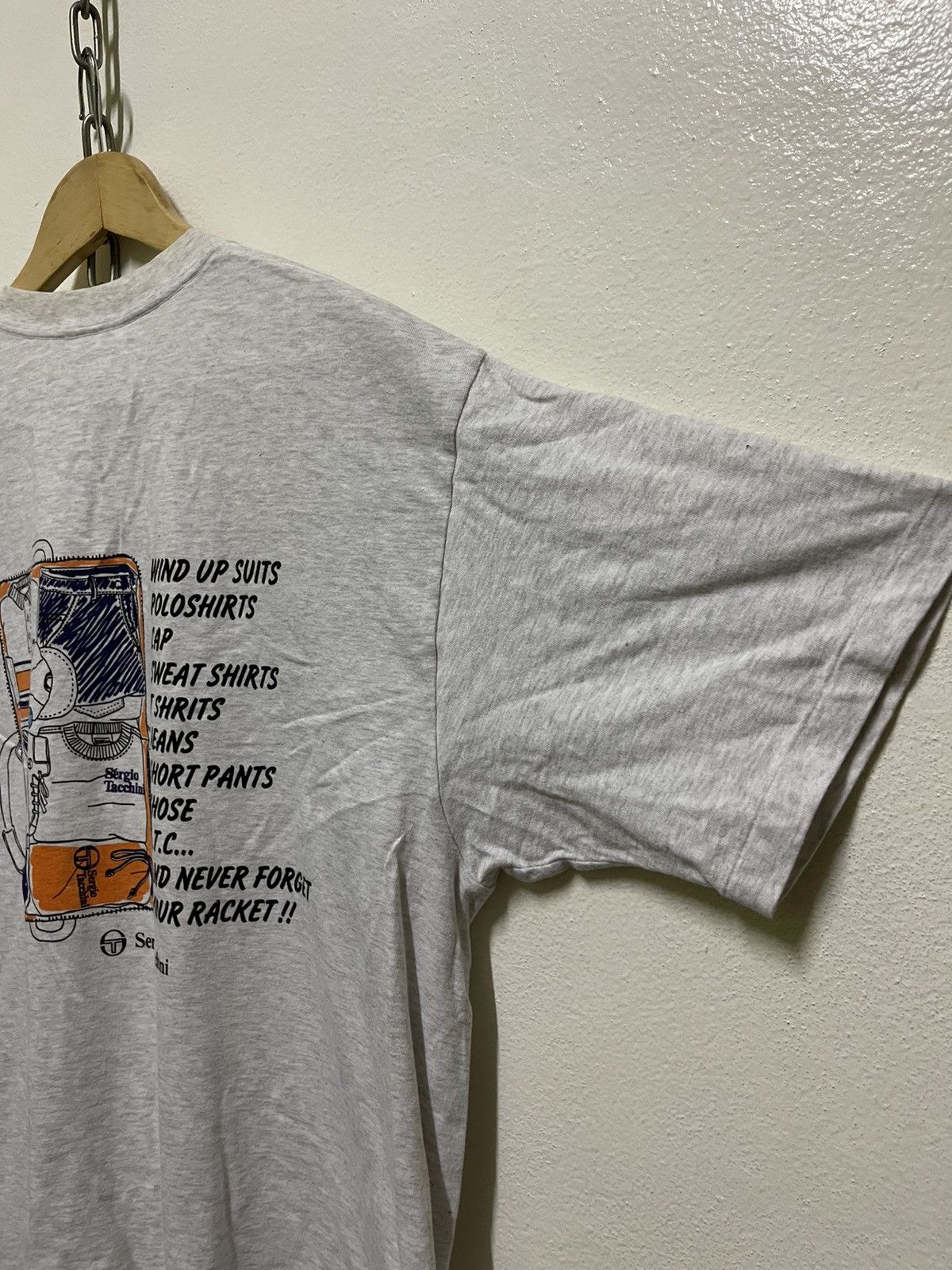 Sergio Tacchini × Vintage Sergio Tacchini Printed T Shirt Size US L / EU 52-54 / 3 - 17 Thumbnail