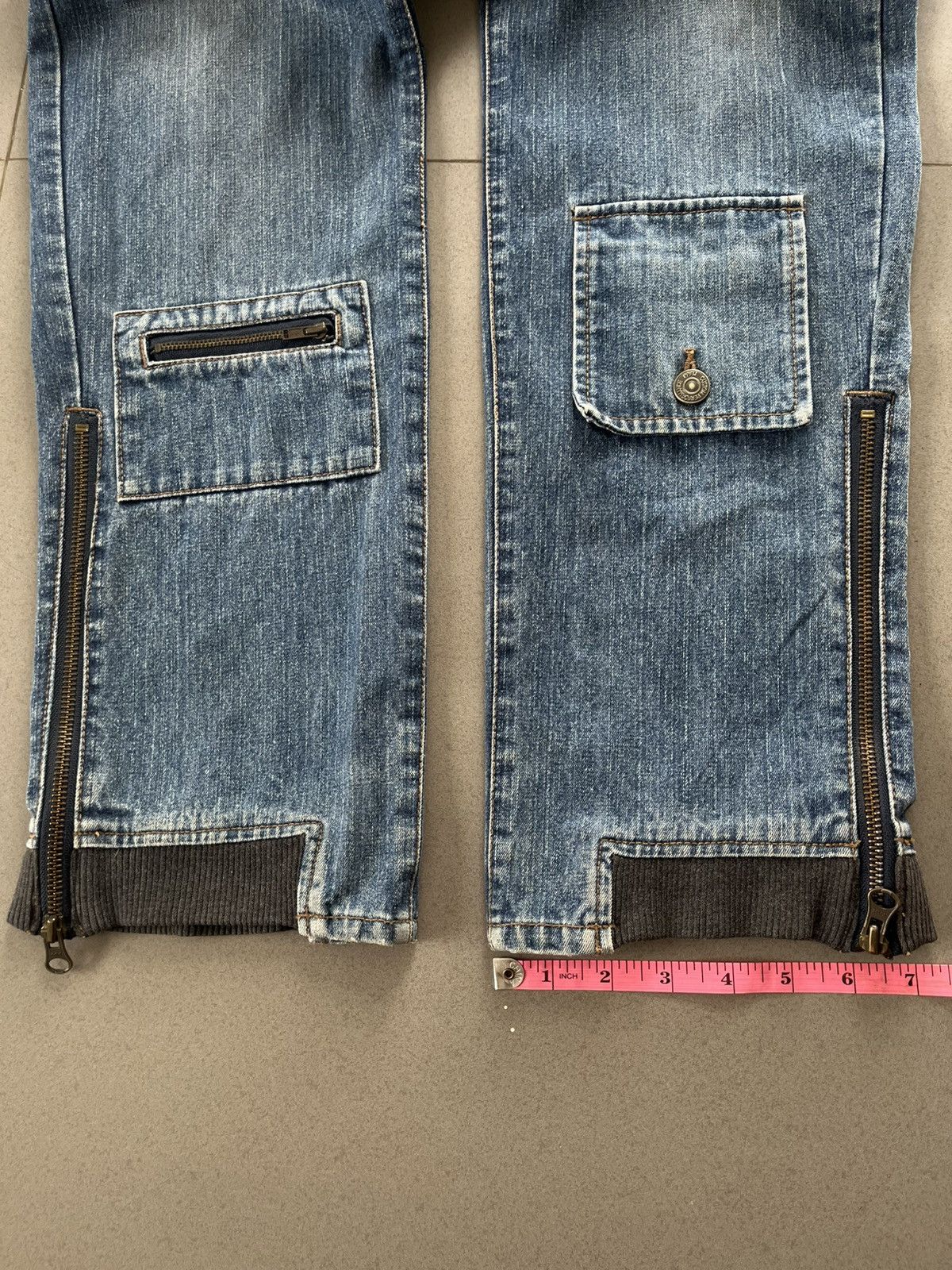 PPFM JAPANESE PPFM BONDAGE MULTI POCKET ZIPPER DENIM PANTS Size US 32 / EU 48 - 15 Thumbnail