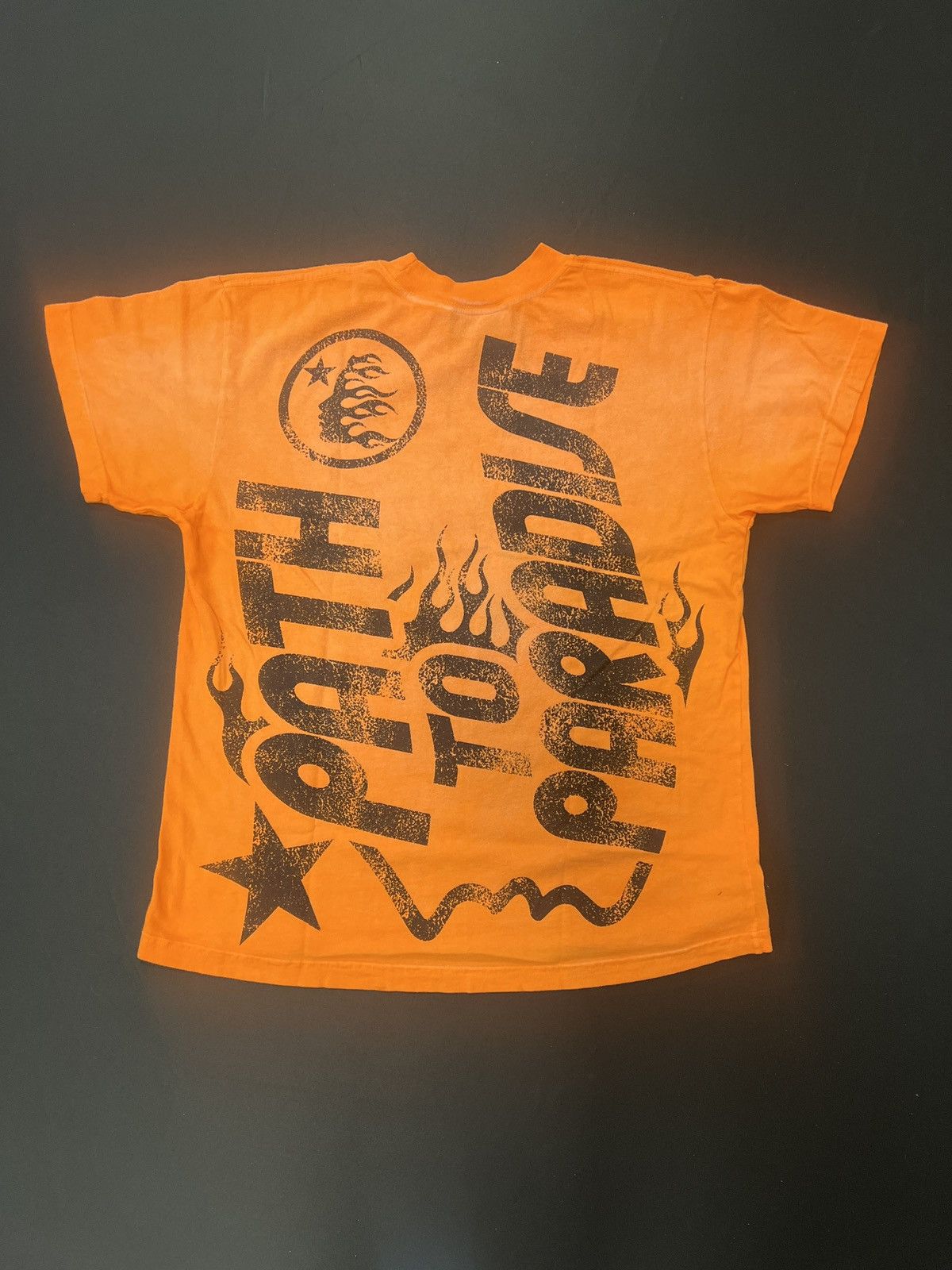 HELLSTAR Hellstar Studios Jesus Path To Paradise Orange T-Shirt Size US XS / EU 42 / 0 - 2 Thumbnail