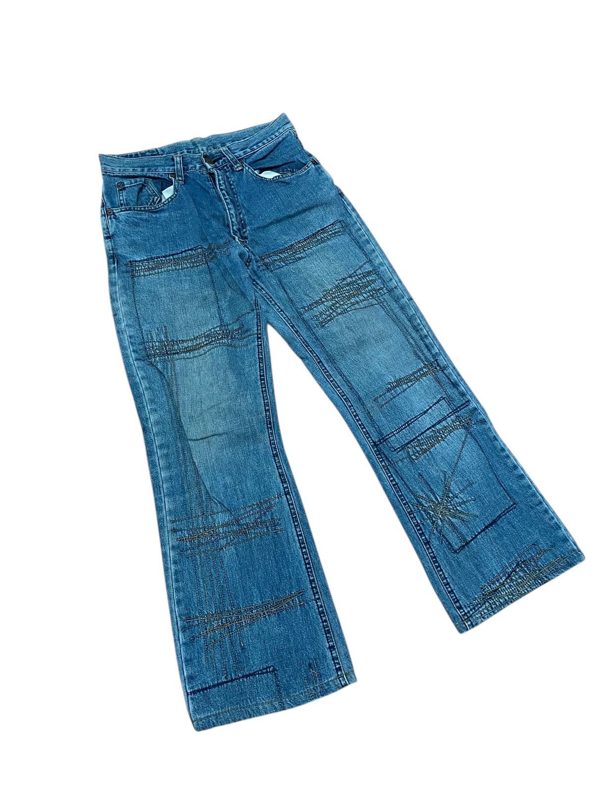 Hysteric Glamour 🔥SEND OFFER🔥Hysteric glamour zigzag flared denim very rare Size US 28 / EU 44 - 3 Thumbnail