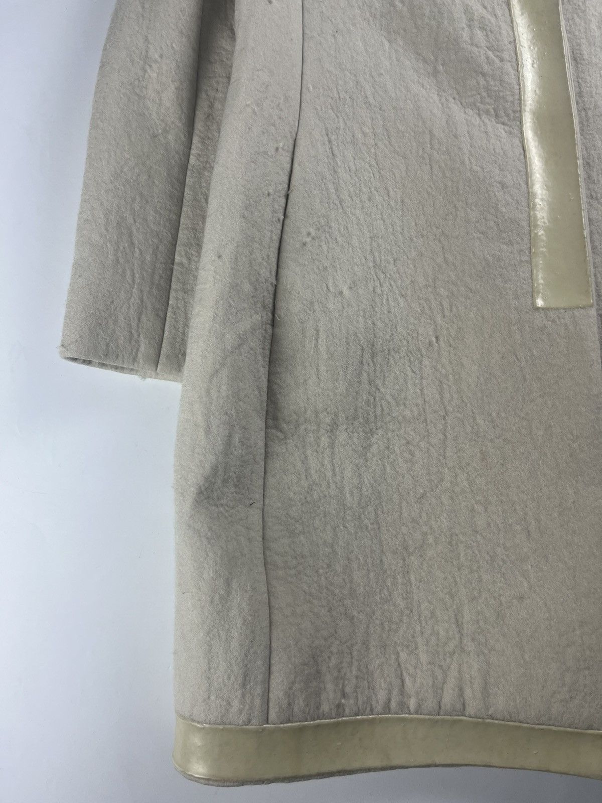 Prada Prada Cream White Wool Double Breasted Wool Coat FW 1998 Size S / US 4 / IT 40 - 5 Thumbnail