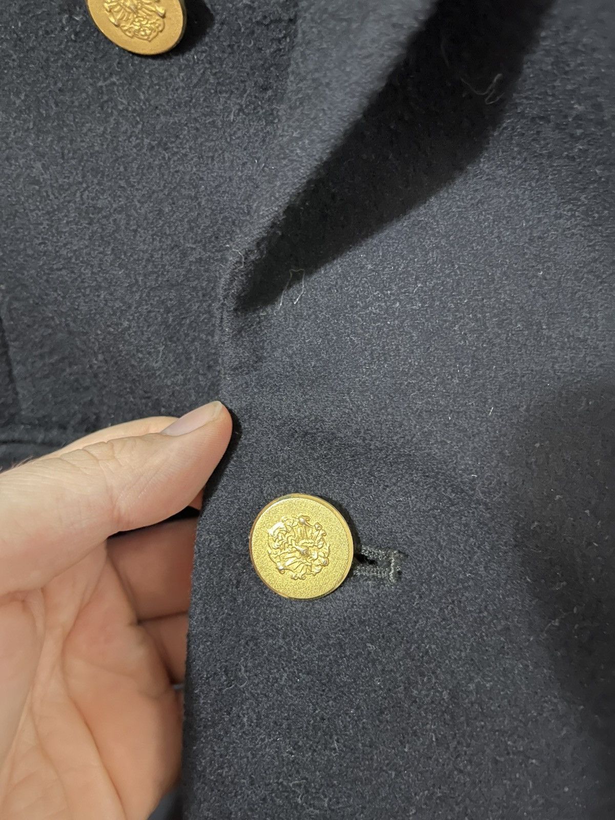 Balenciaga Vintage Balenciaga Wool Long Button Up Overcoat Size US S / EU 44-46 / 1 - 3 Thumbnail