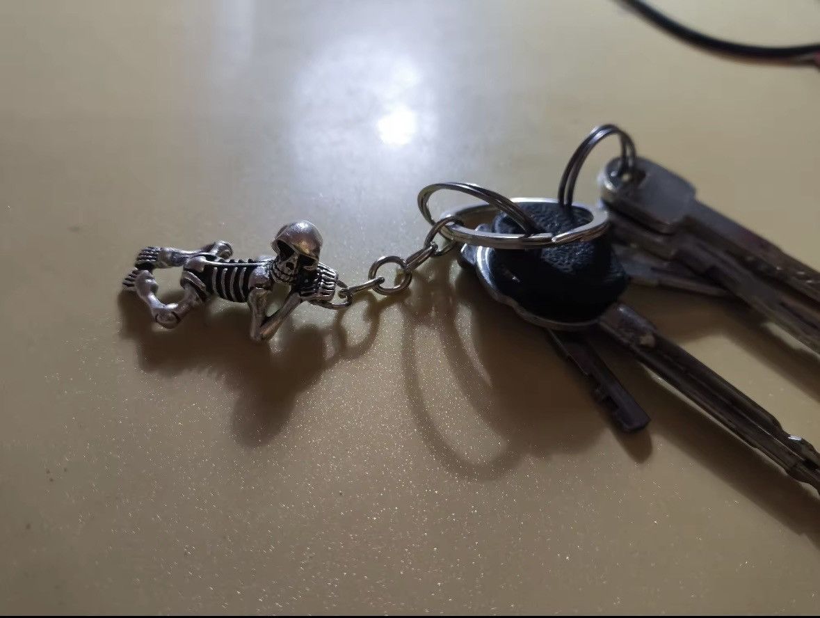 Designer Metal alloy skull pendant keychain Size ONE SIZE - 5 Thumbnail