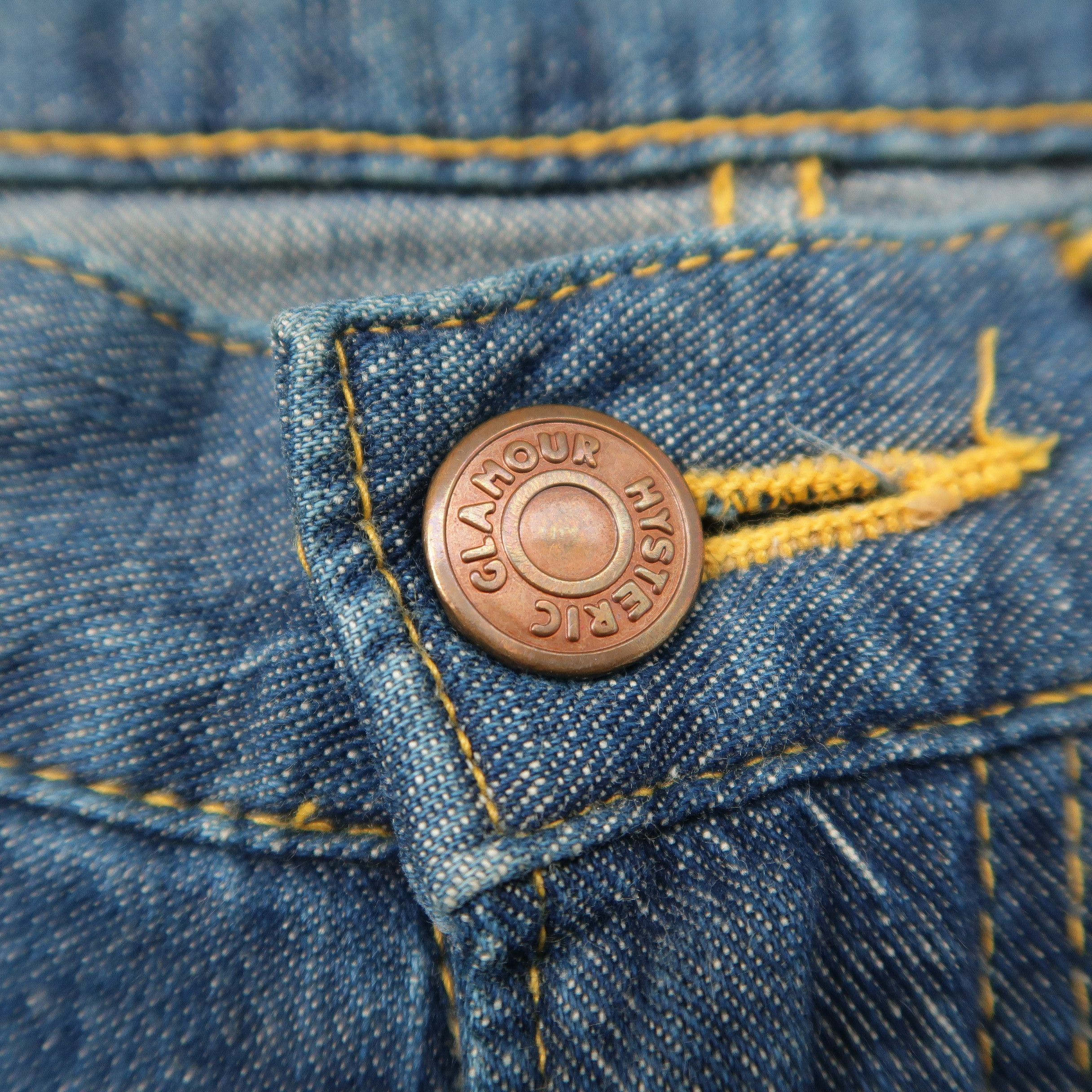 Hysteric Glamour 90s Hysteric Glamour Kinky Hagi Lower Skull Y2K Woman Denim Size US 30 / EU 46 - 4 Thumbnail