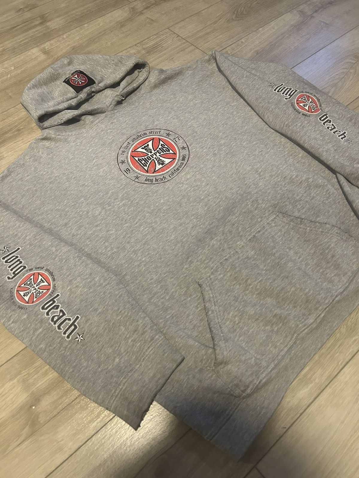 West Coast Choppers West Coast Chopper Vintage Long Beach Pullover Hoodie Size US XL / EU 56 / 4 - 3 Thumbnail